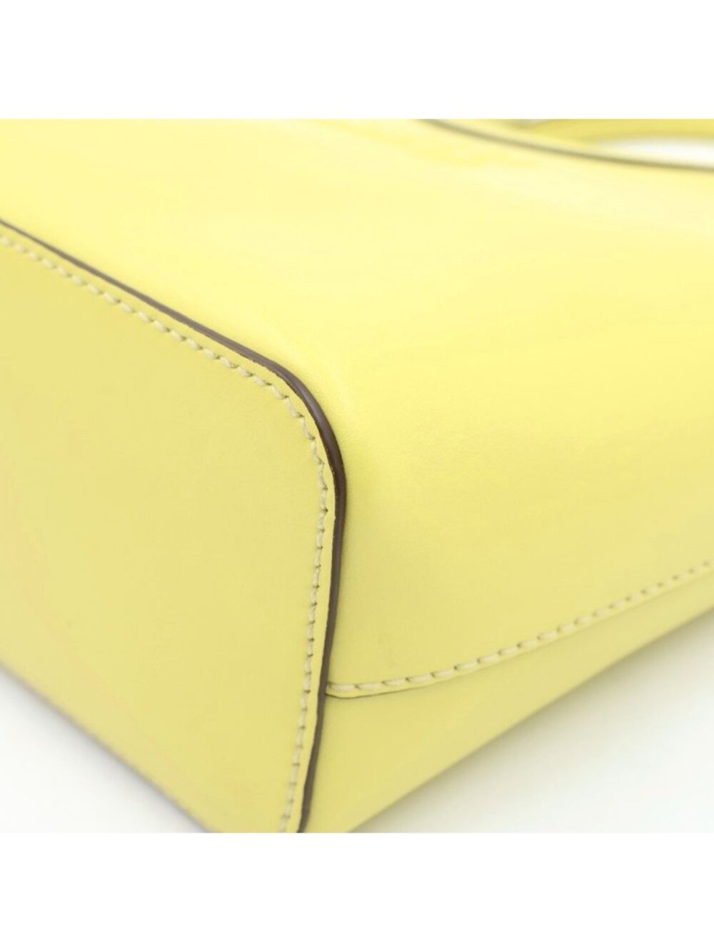 Miu Miu Ivy Leather 2-Way Shoulder Bag Yellow - Picture 5 of 8